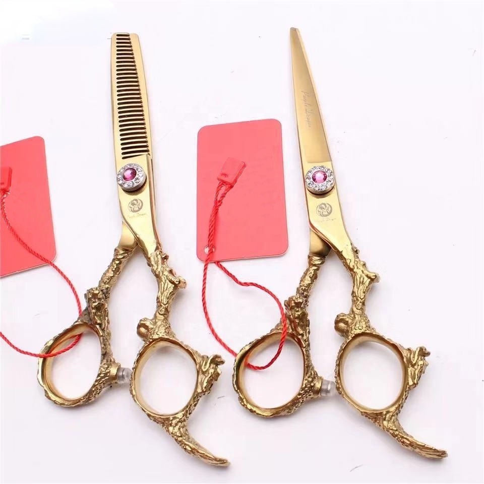 Ready Stock Hairdressing Scissors Stainless Steel Hair Cutting Thinning