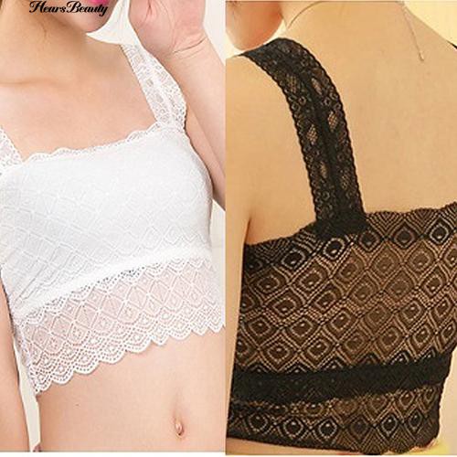 Cod Hearsbeauty Women S Stretchy Strap Lace Top Bandeau Bra Crop Summer Bustier Camisole