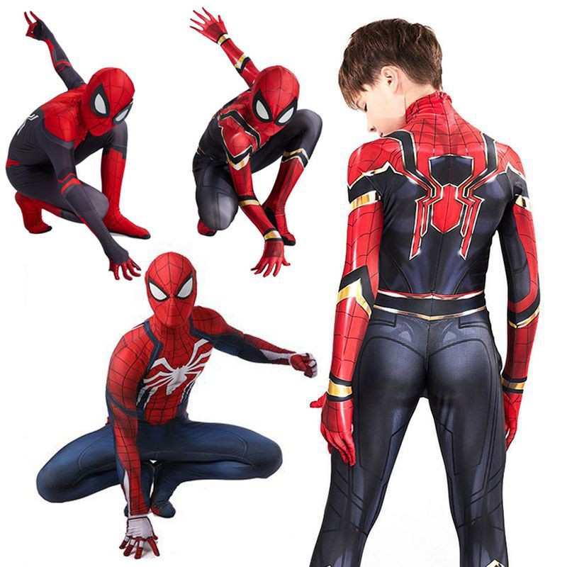 SpiderMan Iron Spiderman Suit Superhero Costume Cosplay