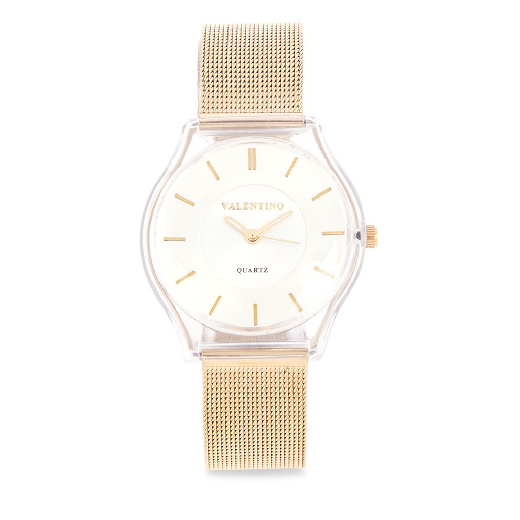 Valentino for Women 20122098-GLD - WHT DIAL Gold Stainless Steel Strap Analog | Shopee Philippines