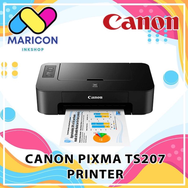Pixma Ts207 W/ ink cartridge 745-746 (Single function only) | Shopee ...