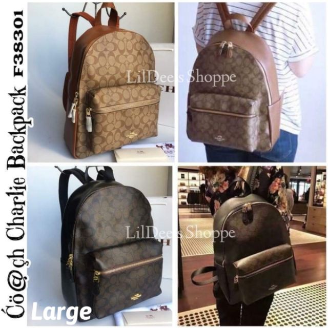 coach large charlie backpack