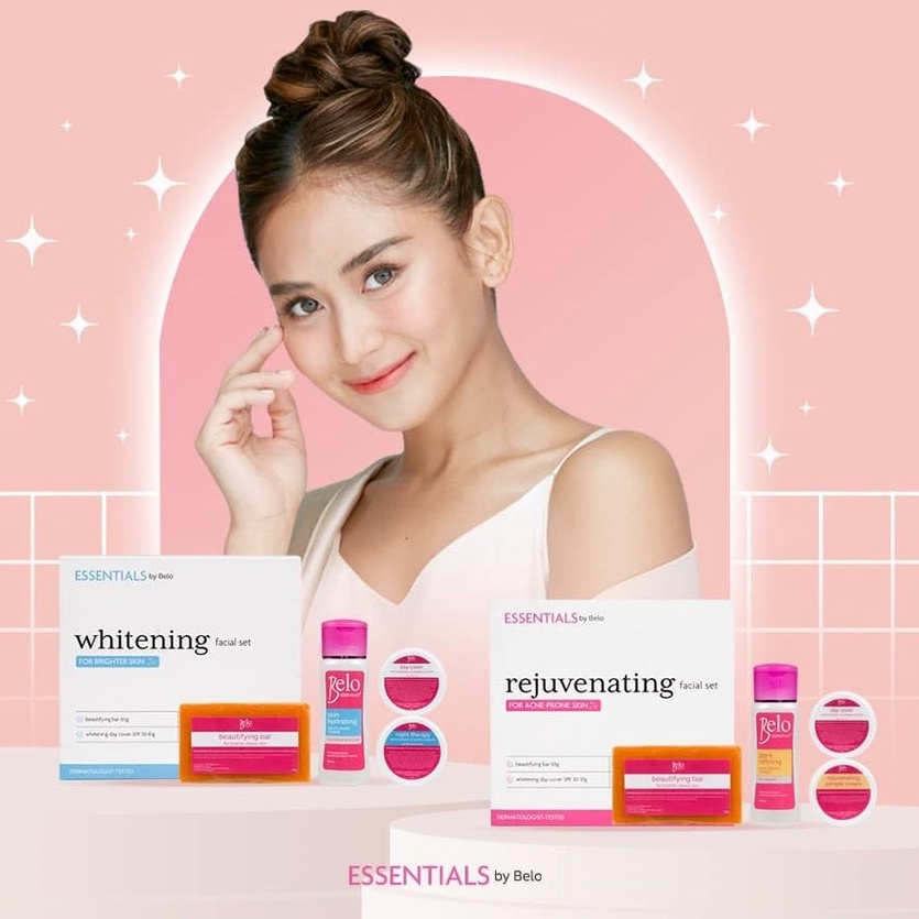 Belo Essentials Rejuvenating Facial Set / Whitening Facial Set | Shopee ...