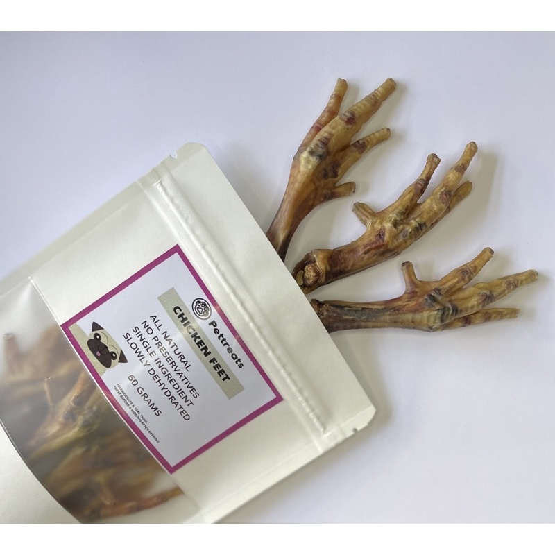 all-natural-dehydrated-chicken-feet-for-dog-chew-60grams-shopee