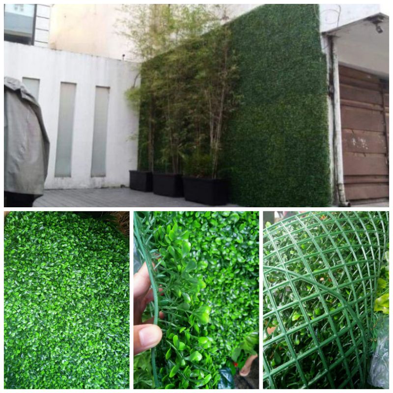 WALL GRASS PANEL,GRASS MAT, BOX WOOD, 12 pcs(1DOZEN) Shopee Philippines