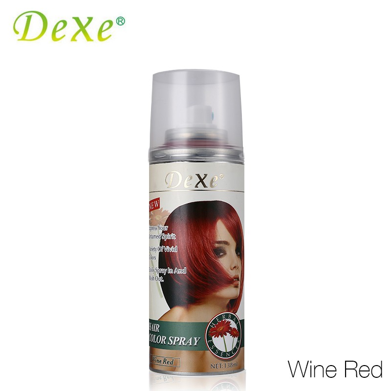 Dexe Hair Color Spray Wine Red Shopee Philippines