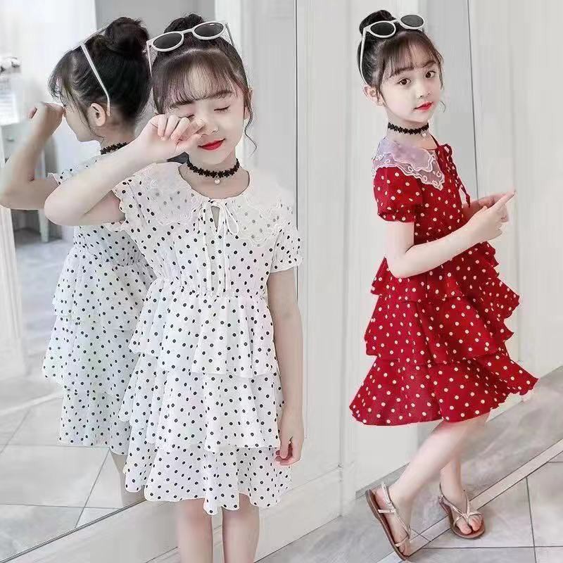 Korean polka dot dress kids Elegant dress | Shopee Philippines