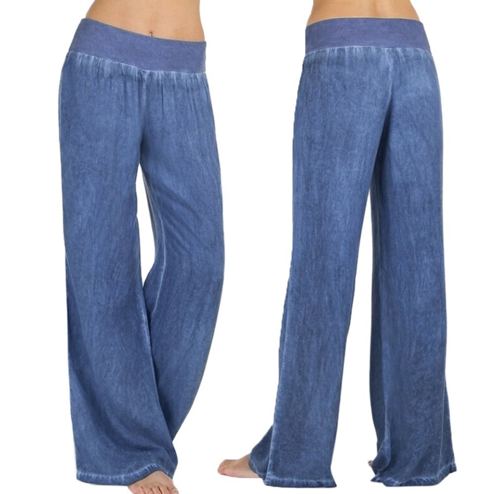 palazzo denim jeans