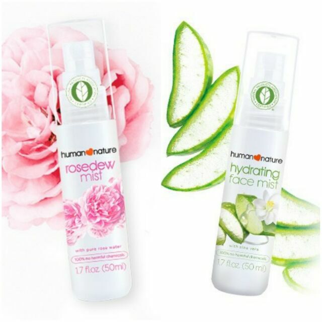 Human Nature Rosedew Mist & Hydrating Aloe Vera Face Mist Shopee