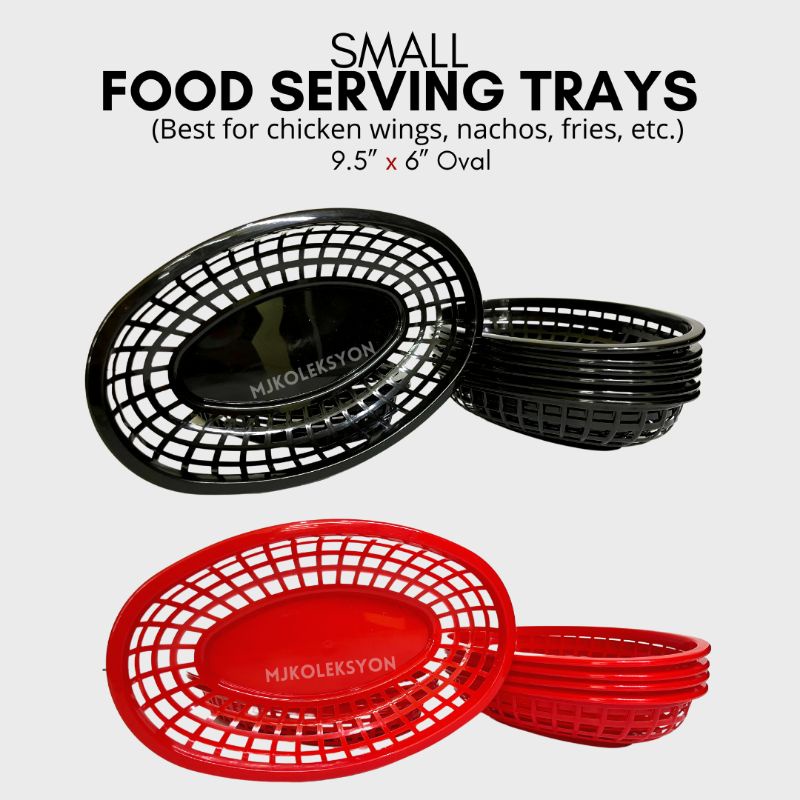 Food Serving Tray Basket Oval for unliwing burger fries nachos Shopee
