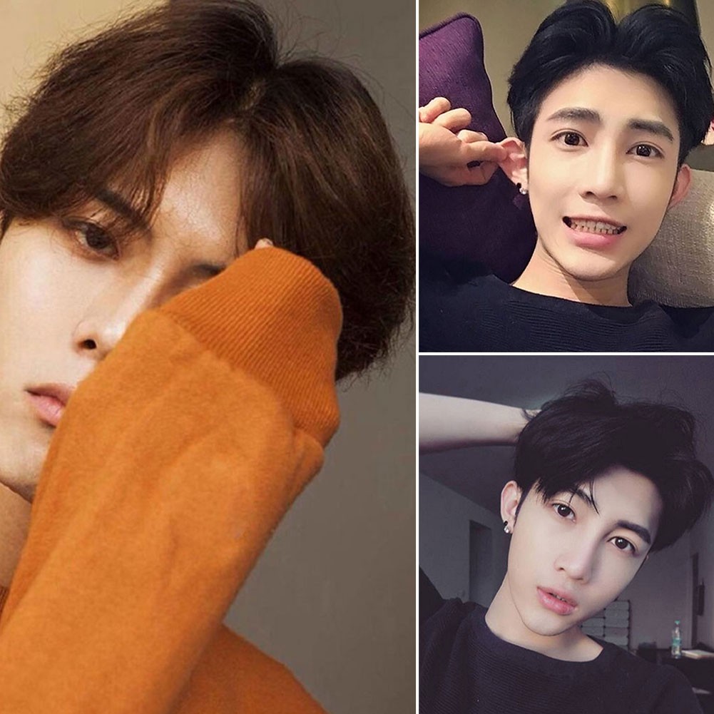 Men S Wigs Korean Vogue Short Hair Cosplay Party Hair Wig Shopee