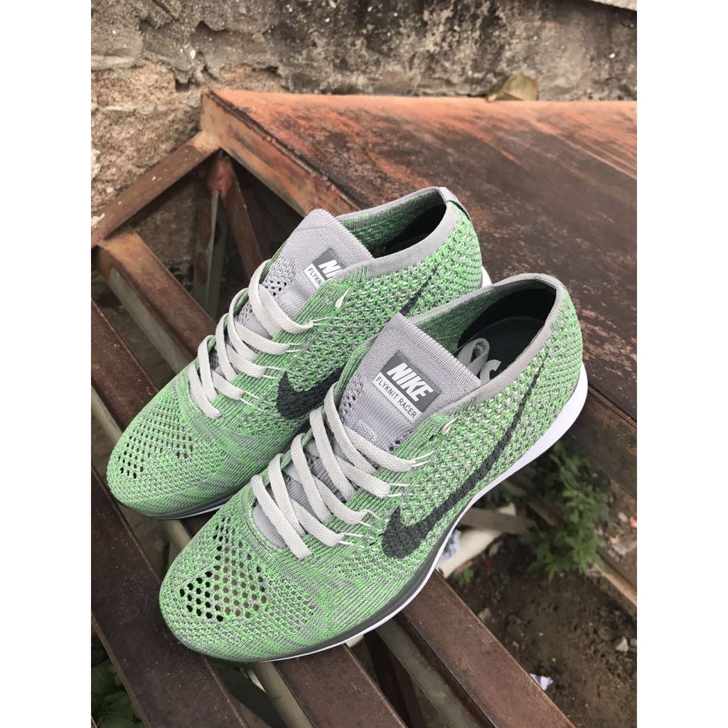 Original Nike Flyknit Racer Cold GREY GREEN Women Men Running Shoes Sport  Sneaker size 36-45 | Shopee Philippines