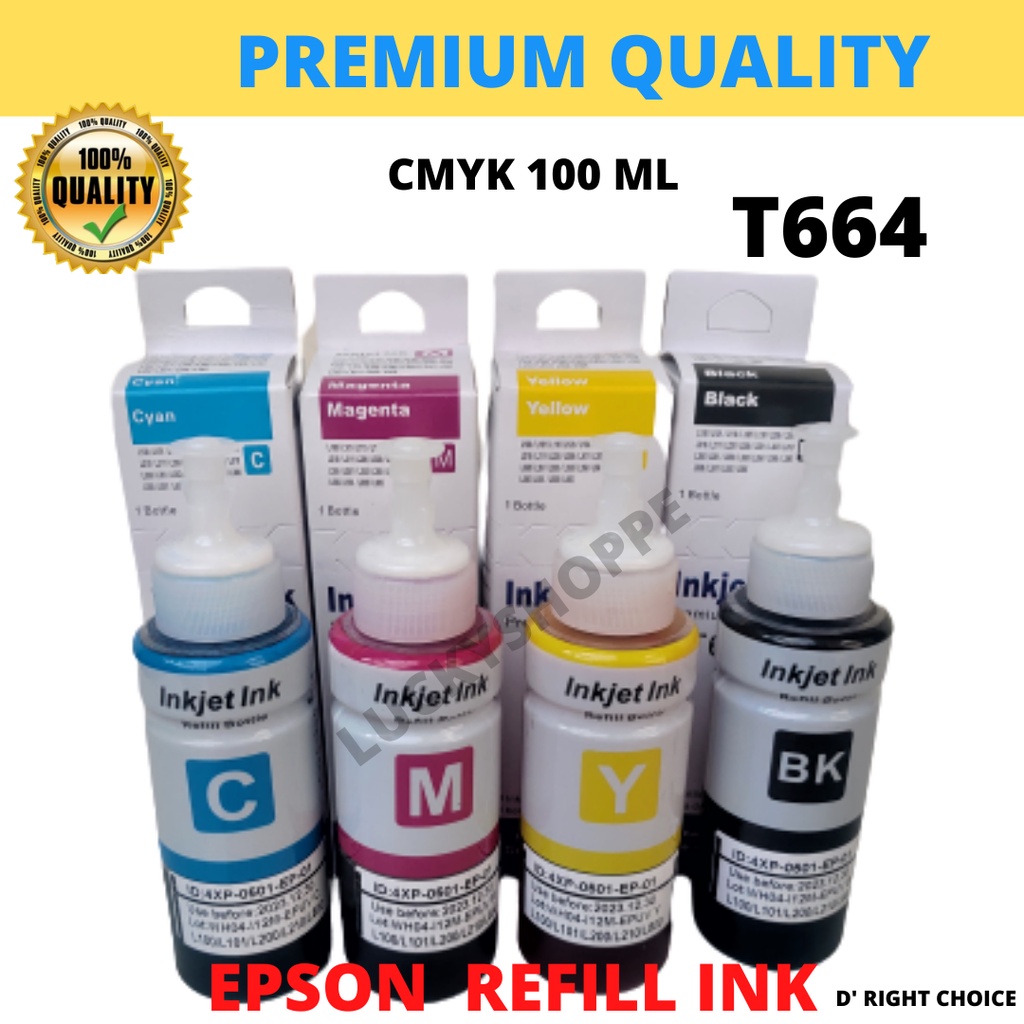 Ink Refill T664 664 For Epson L120 L110 L210 L220 L300 L310 L360 L380 L565 Series Printer 8412