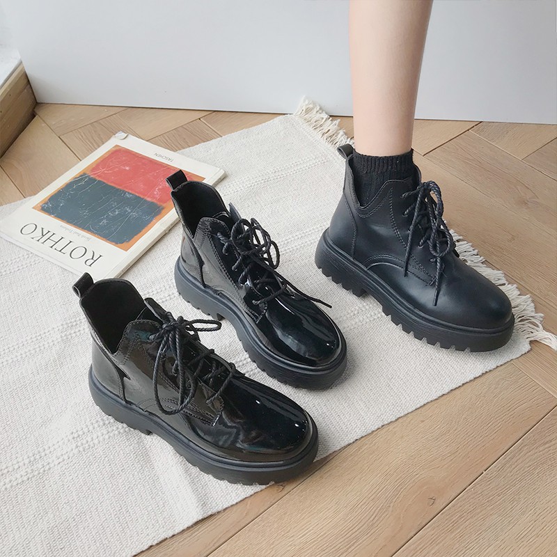 patent leather platform shoes