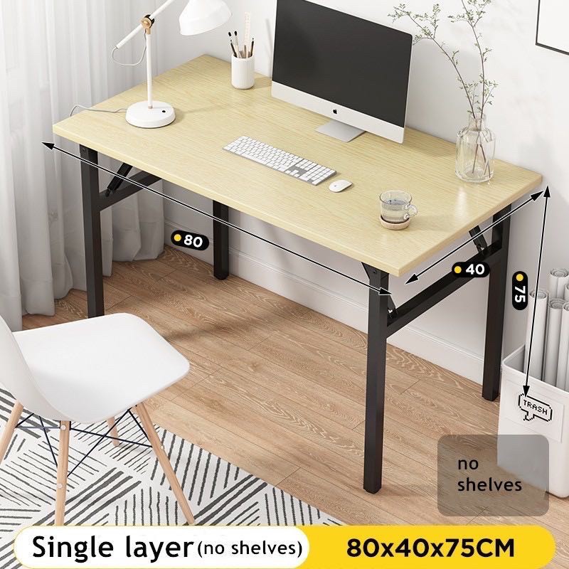 Foldable Plain Office Study Table Laptop Computer Table Shopee