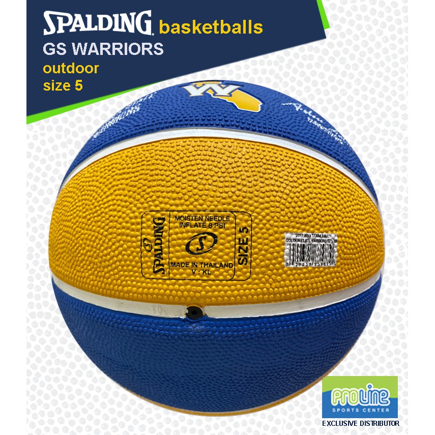 SPALDING NBA Team Golden State Warriors Original Outdoor Basketball Size 5  | Shopee Philippines
