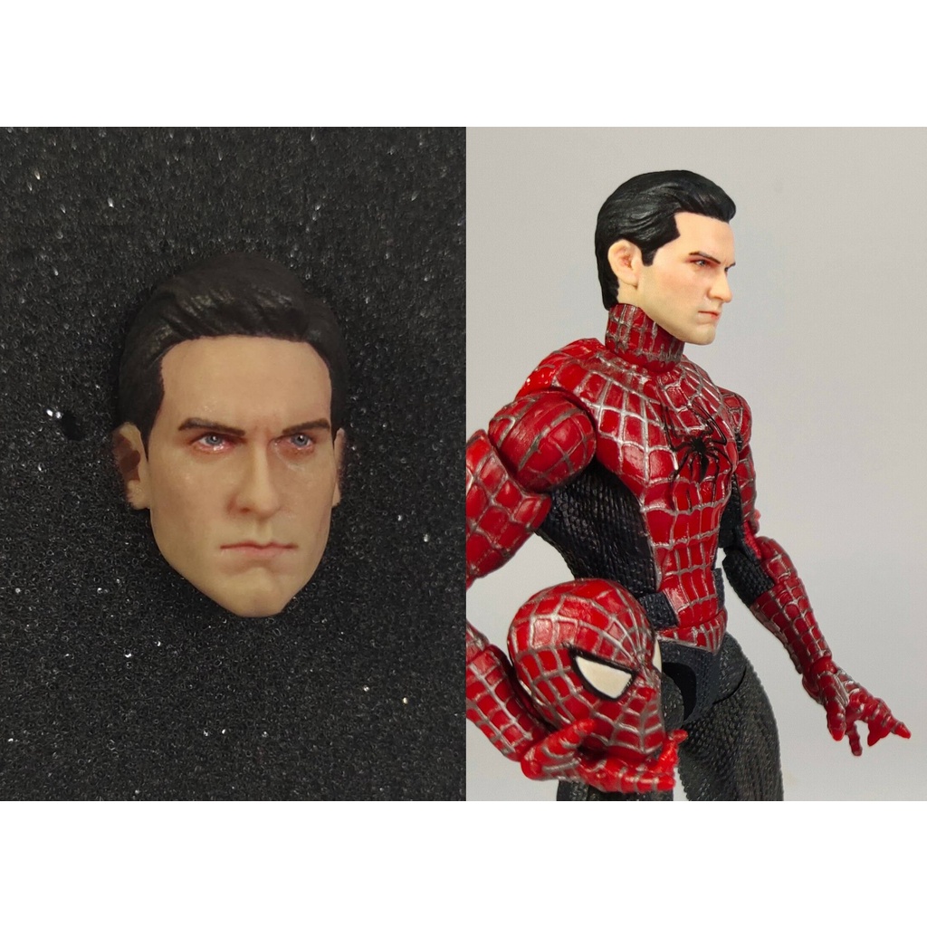 Spiderman head 1/12 scale tobey maguire for ML SHF Mafex Shopee Philippines