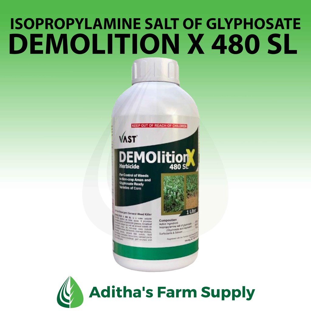 Herbicide Demolition X 480 SL Weed Killer (Isopropylamine Salt of