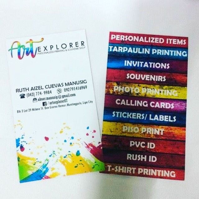 Laminated Calling Card /Business Cards | Shopee Philippines