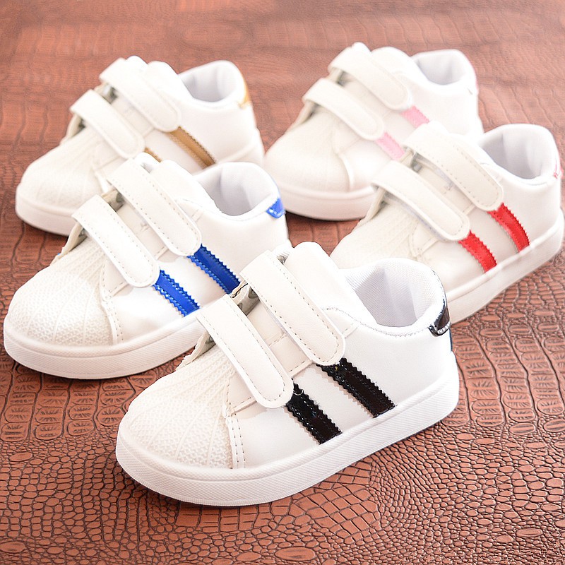Infant Toddler Shell Shoes White 