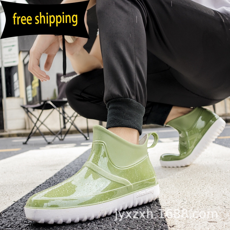 low top rain boots