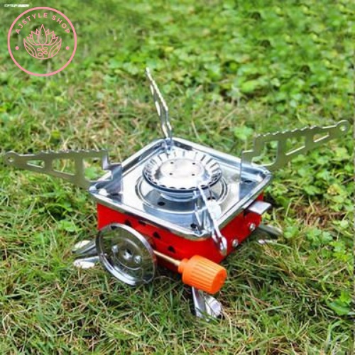 portable card type stove square outdoor folding camping stove