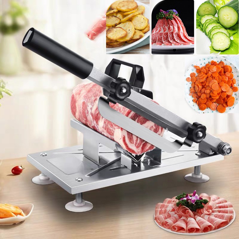 Dailyhome Stainless Steel Samgyupsal Meat Slicer Manual Bacon Cutter ...