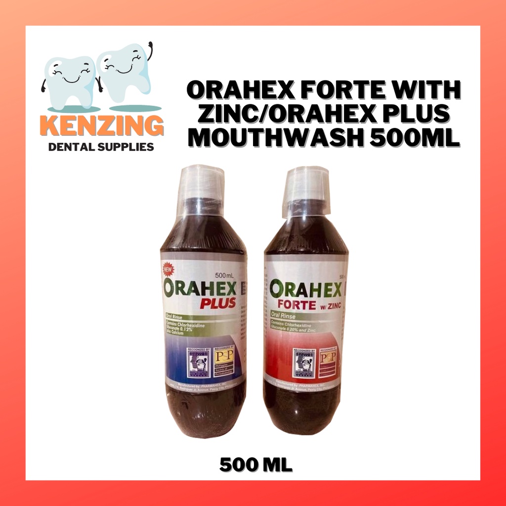 ORAHEX FORTE WITH Zinc/Orahex Plus Mouthwash 500ML Shopee Philippines