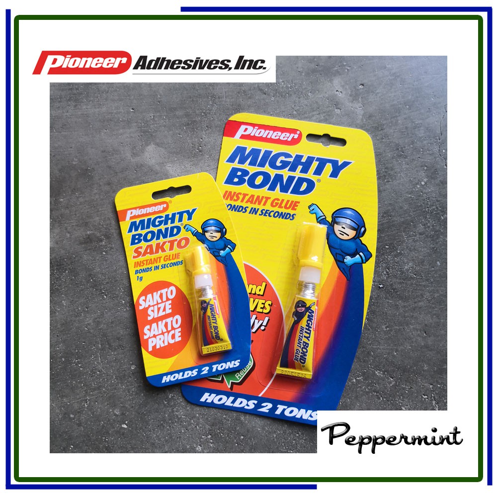 Authentic Original Pioneer Mighty Bond per PIECE 1g 3g Strong Cyanoacrylate Industrial Adhesive