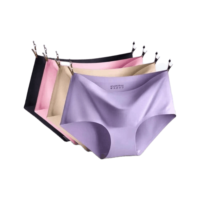 Women Fashion Ice Silk Seamless Panties One Piece Underwear Sexy Panty Shopee Philippines 