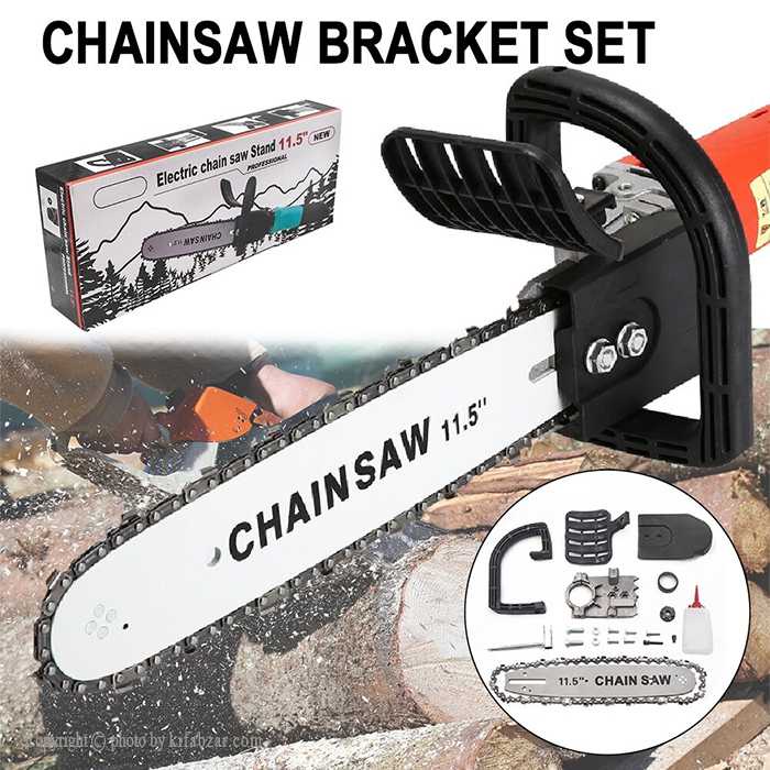 11.5" Electric Chainsaw Adapter Cutting Machine Attachment Stand