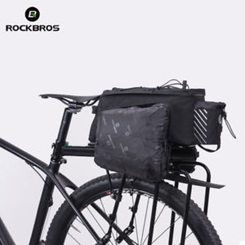 50l Waterproof Bike Rear Rack Bag Bicycle Double Pannier Seat Luggage Trunk Pack Ebay