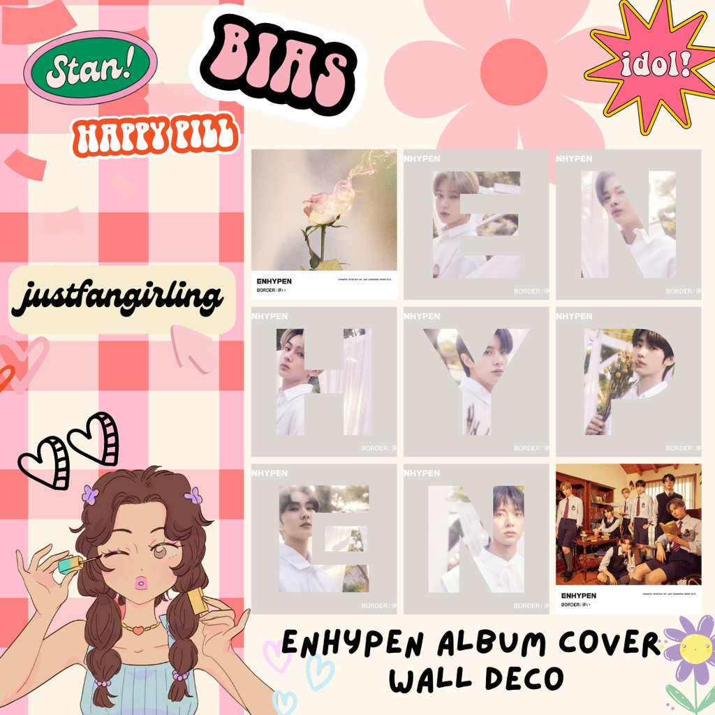 KPOP ENHYPEN ALBUM COVER WALL DECO | Shopee Philippines