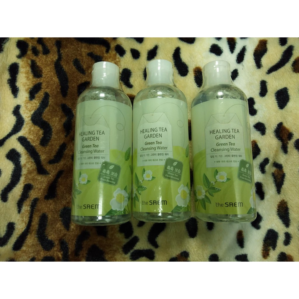 The Saem Healing Garden Green Tea Cleansing Water 300ml Shopee