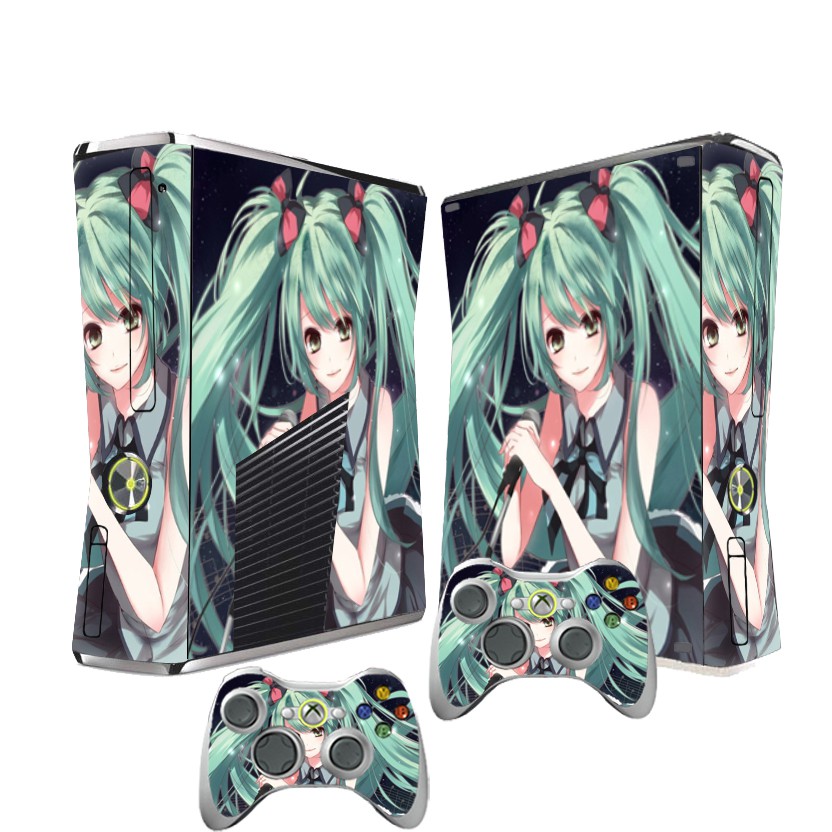 Xobx 360 Slim Hatsune Miku Anime Skin Sticker For Xbox 360 Slim Shopee Philippines