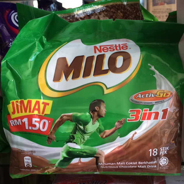 (3in1 PACK)Nestle Malaysian Milo 3in1 Chocolate Malt Drink Shopee