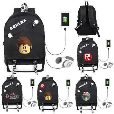 Game Roblox Kids Anti Theft Boys Cool Usb Charging Backpack Travel - roblox backpacks for school roblox suff in 2019 school bags
