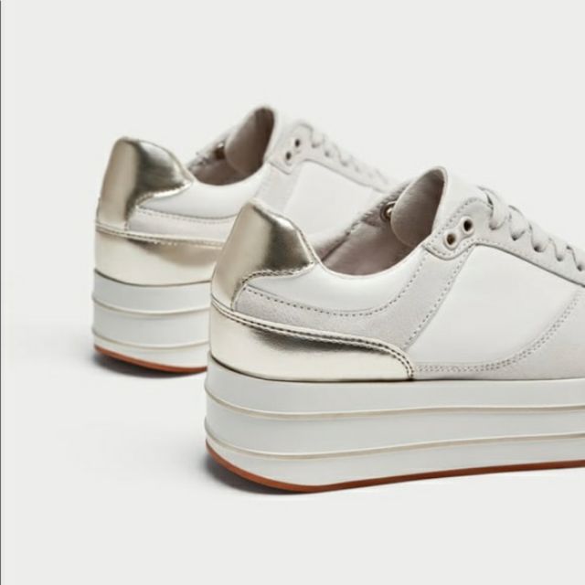 zara sneakers platform