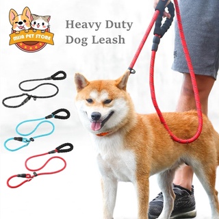 （hot）Heavy Duty Pet Dog Thick Slip Leash,Adjustable Collar fit Any Size,Nylon Rope Leash for Big Dog