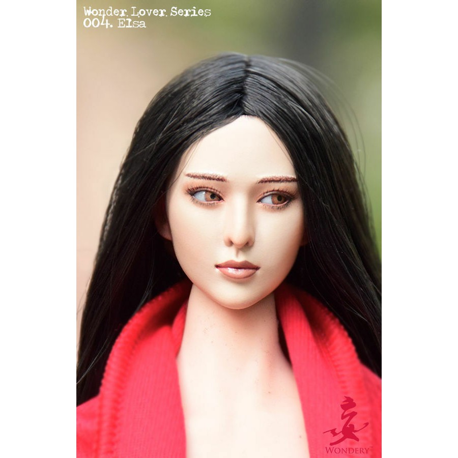 1//6 WONDERY Lover 004 Head Sculpt Model Moveable eyes For Female Body Figure