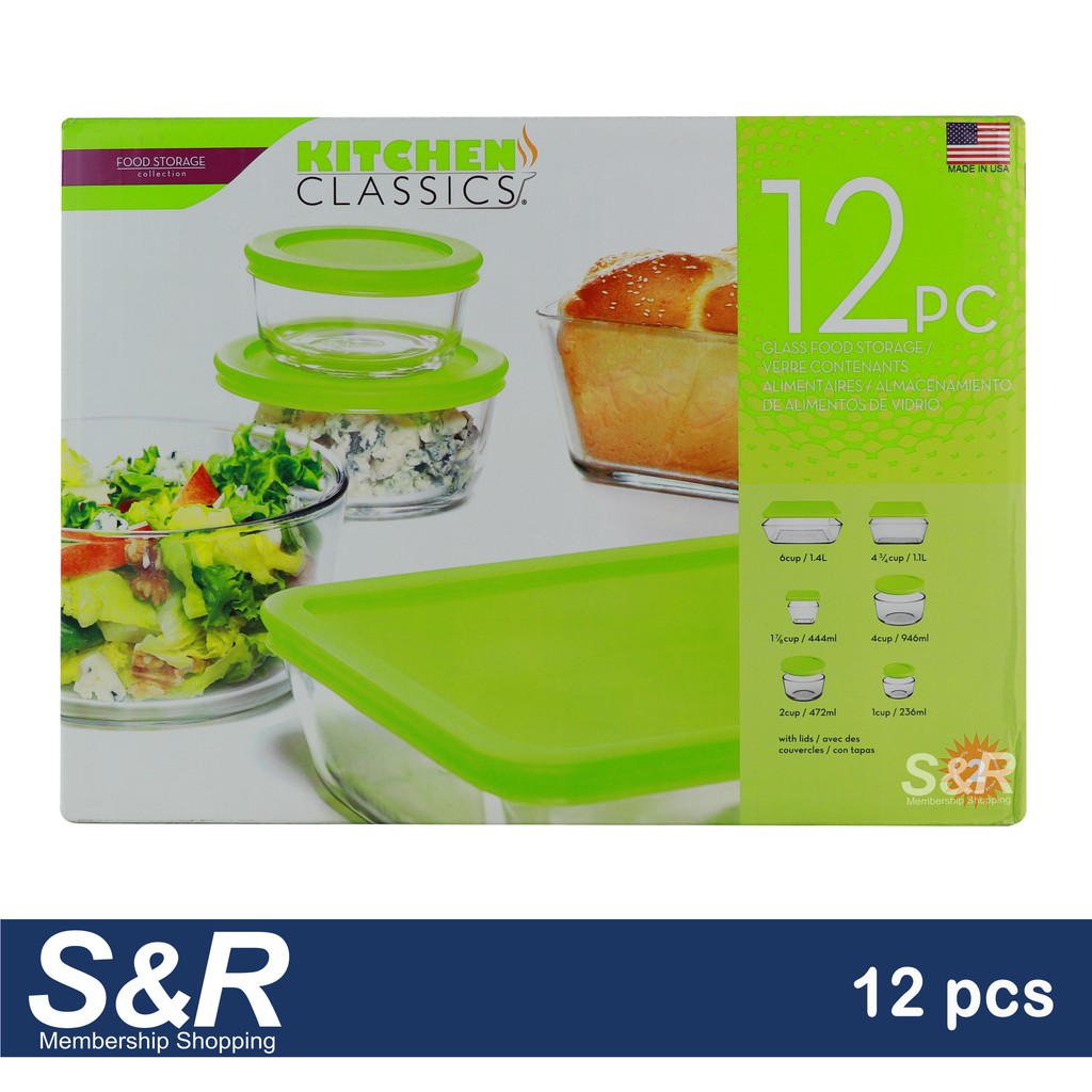 Kitchen Classics Food Storage Collection Glass Food Storage 12pcs Shopee Philippines