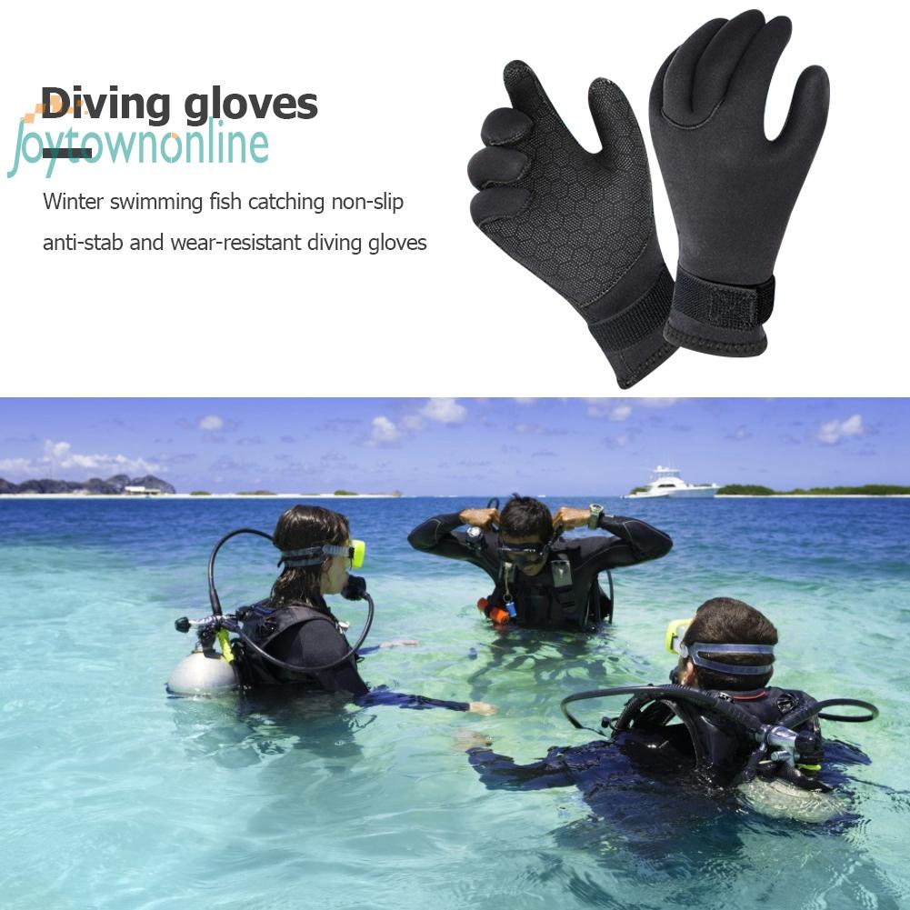 3mm Wetsuit Gloves Neoprene Diving Gloves Anti-Slip Thermal Swim Gloves Elastic Five Fingers Diving Gloves Quick Dry Scuba Diving Gloves for Men Women Snorkeling Swimming Surfing Sailing Kayaking 