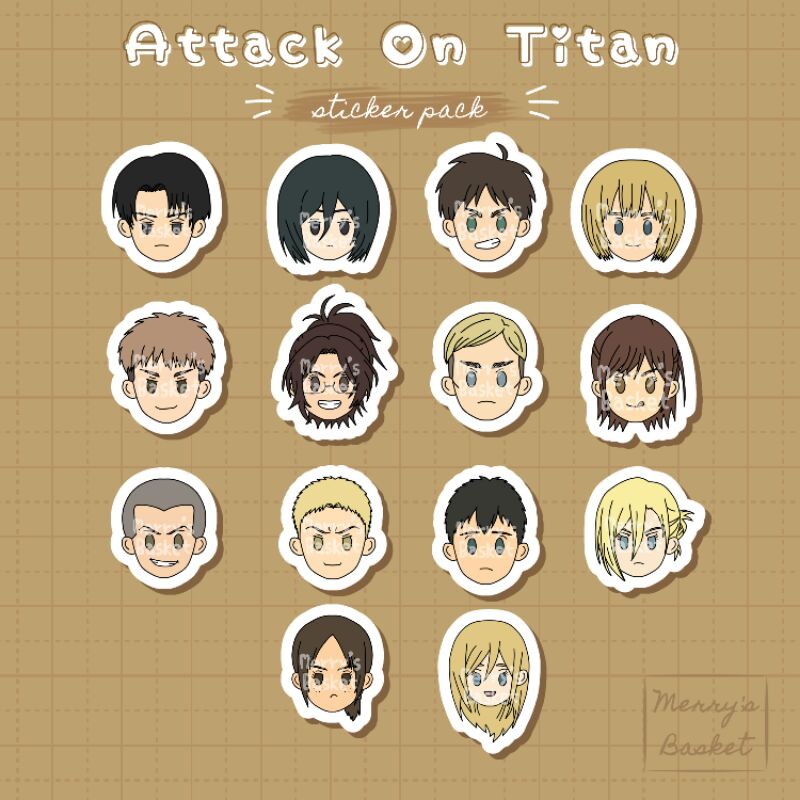 attack on titan aot anime vinyl pearl stickers shopee philippines