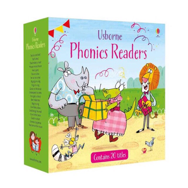 Usborne Phonics Readers Boxed Set Contains 20 Books Shopee Philippines