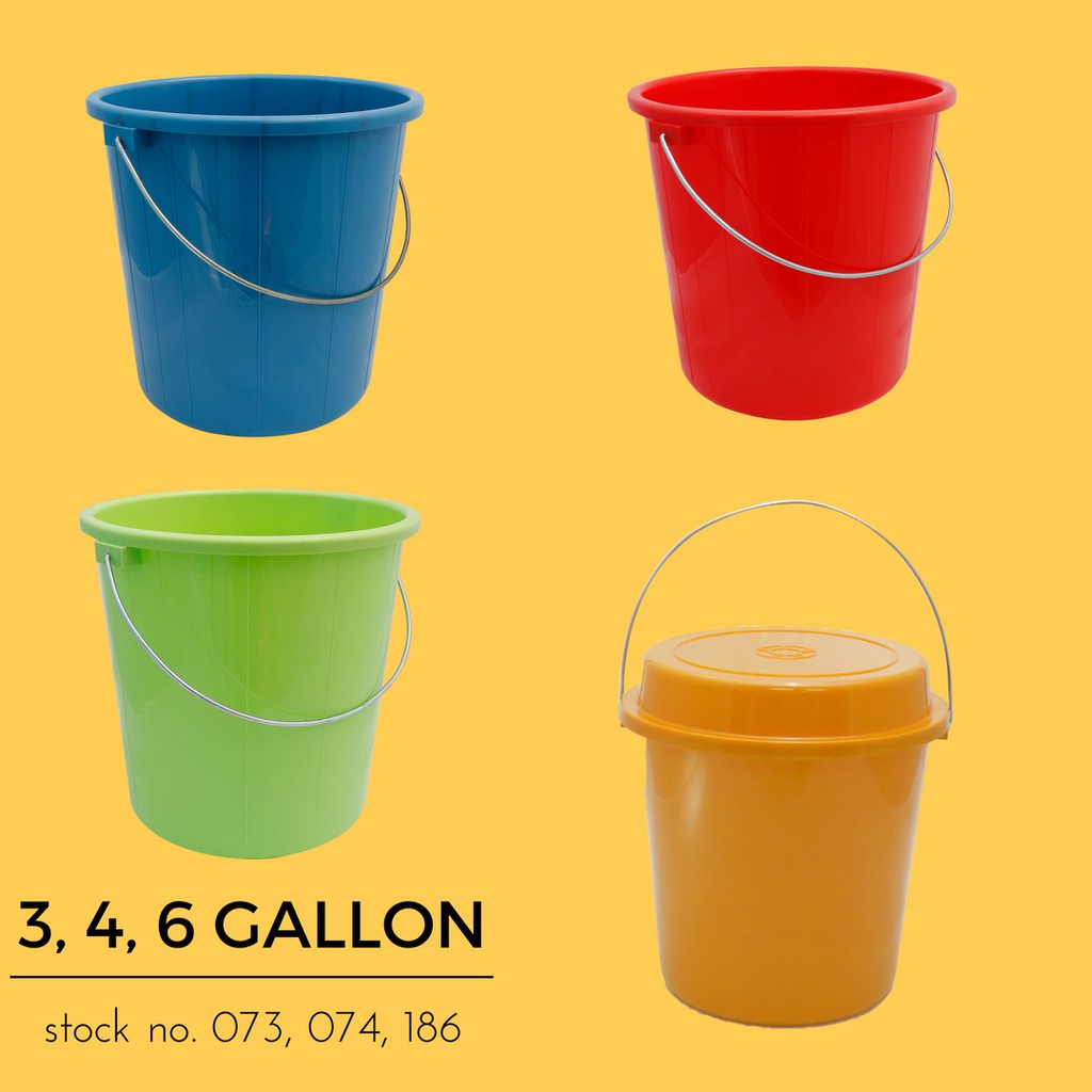 PAIL WITHOUT COVER (3 GALLONS) | Shopee Philippines