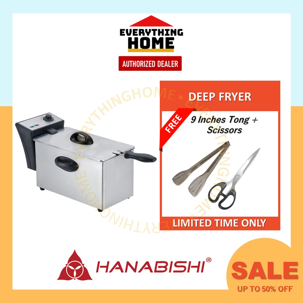 Hanabishi Deep Fryer Stainless Steel 4 Liters / HFRY 40SS Shopee
