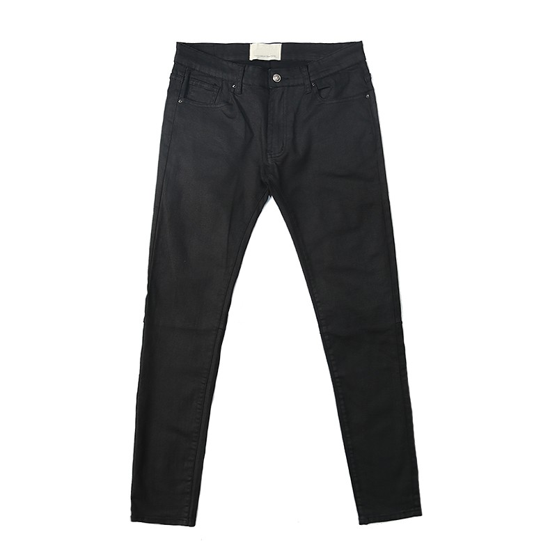 black slim fit stretch jeans mens