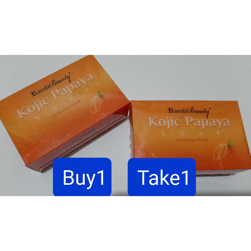 Royale Kojic Papaya Soap New Packaging Premium Buy1 Take1 