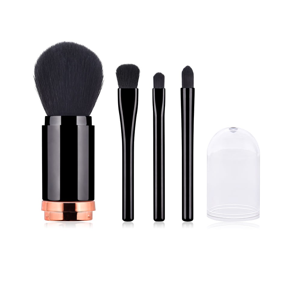 Gladking 4 In 1 Retractable Makeup Brushes Set Shopee Philippines