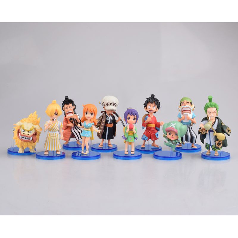 10 Pcs Set Anime One Piece Wano Luffy Nami Roronoa Zoro Chopper Sanji Usopp Trafalgar Law Pvc Action Figure Collection Model Kids Toys Doll Shopee Philippines